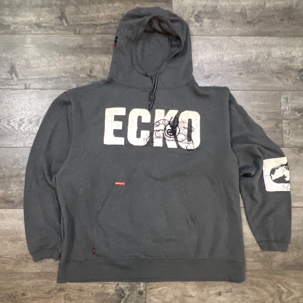 Vintage Y2K Marc Ecko Jumping Hurdles Embroidered Hdip Hop Shell Hoodie Mens 3XL